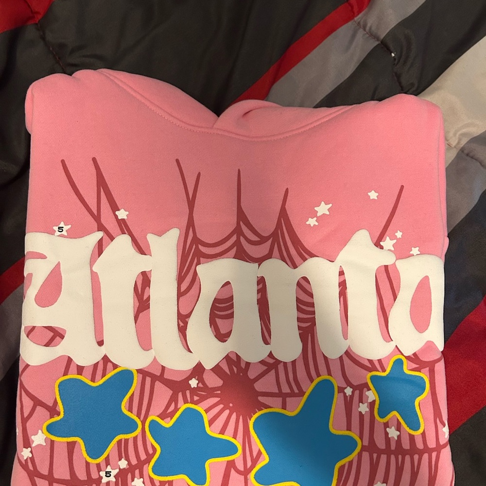 Atlanta Pink Sp5der Hoodie Size M